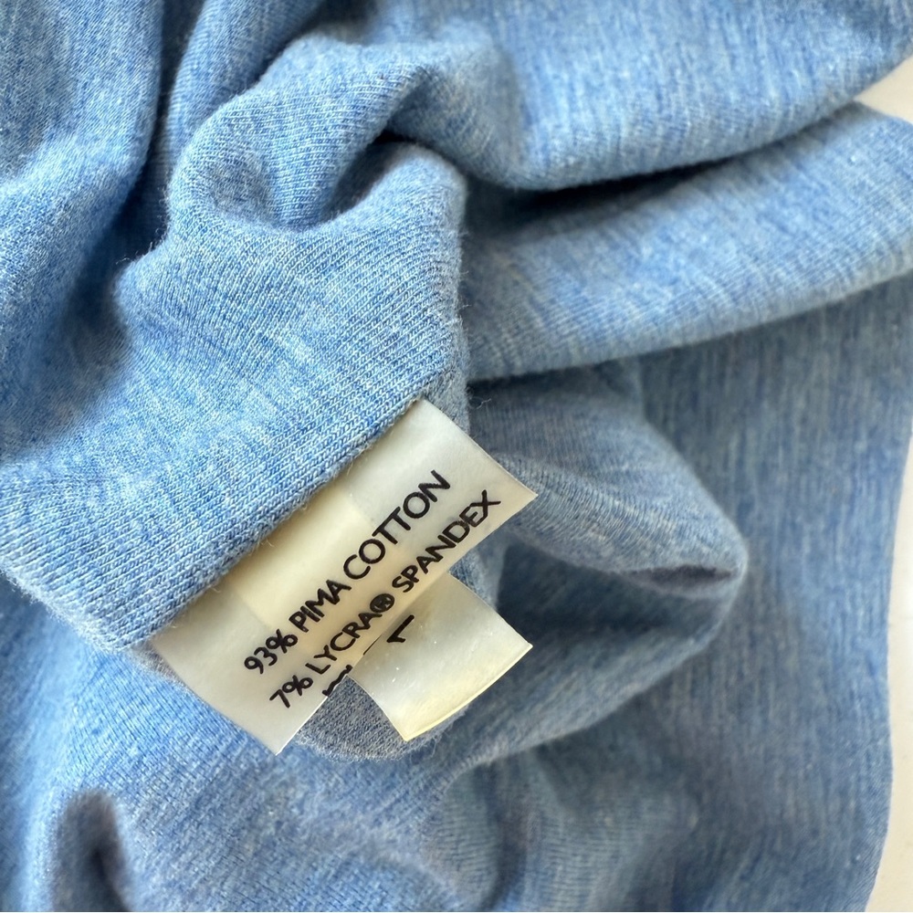 Peruvian Connection S Blue Double Layer Bodycon T… - image 6